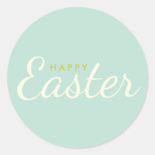 ハッピーイースターミント封筒用シール ラウンドシール