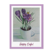 ハッピーイースタームラサキヴィンテージ素晴らしアート