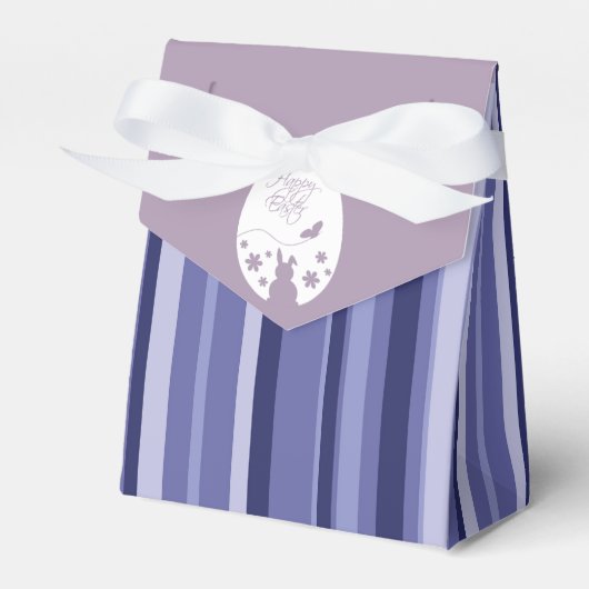 ハッピーイースターモダンエッグパステルパープル フェイバーボックス (正面サイド)