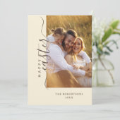 ハッピーイースターモダンミニマルグリーティングカード シーズンカード (スタンド正面)