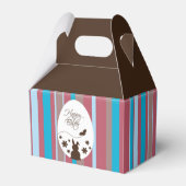 ハッピーイースターモダン卵チョコレートブラウン フェイバーボックス (裏面サイド)