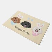 ハッピーイースターモルティポドス ドアマット (アングル)