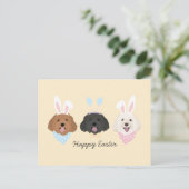 ハッピーイースターモルティポドス ポストカード (スタンド正面)