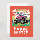ハッピーイースターモンスタートラックアドベンチャー ポストカード (正面/裏面)