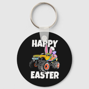ハッピーイースターモンスタートラックイースターエッグトドラーキッド キーホルダー
