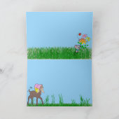 ハッピーイースターヤギカード シーズンカード (内部)