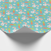 ハッピーイースターラビットアンドニンジン ラッピングペーパー (角)