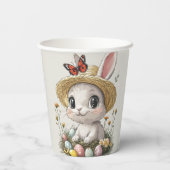 ハッピーイースターラビットエッグラディバグ蝶 紙コップ (裏面)