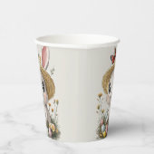 ハッピーイースターラビットエッグラディバグ蝶 紙コップ (右)