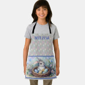 ハッピーイースターラビットバニーエッグの名前をパーソナライズ。 エプロン (インサイチュ)
