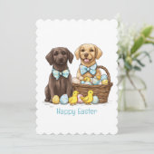ハッピーイースターラブラドールレトリエバードッグ シーズンカード (スタンド正面)