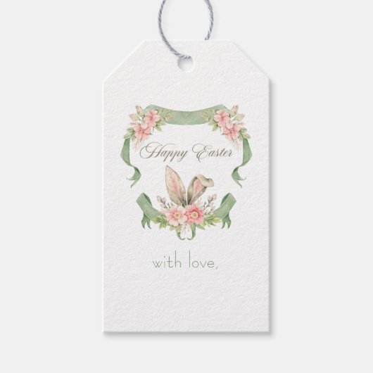 ハッピーイースターラベル ギフトタグ (正面)