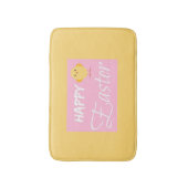ハッピーイースターリトルチックイエロー バスマット (正面縦)
