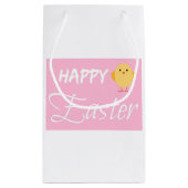 ハッピーイースターリトルチックホワイトスモール抱き枕 スモールペーパーバッグ (裏面)