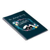 ハッピーイースターリース黒猫(バンニーイヤー) ノートブック (右側)