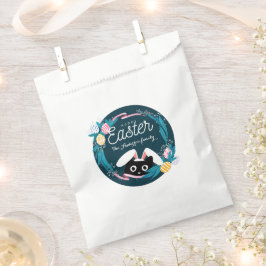 ハッピーイースターリース黒猫（バンニーイヤー） フェイバーバッグ