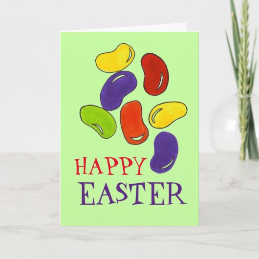 ハッピーイースターレインボーゼリー豆飴 シーズンカード (正面)