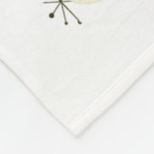 ハッピーイースターレトロミッドセンチュリーモダンスタイルバニー フリースブランケット (角)