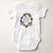 ハッピーイースターワンピース体スーツ ベビーボディスーツ (裏面)