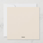 ハッピーイースターヴィンテージイエローシックパーソナライズされた シーズンカード (裏面)