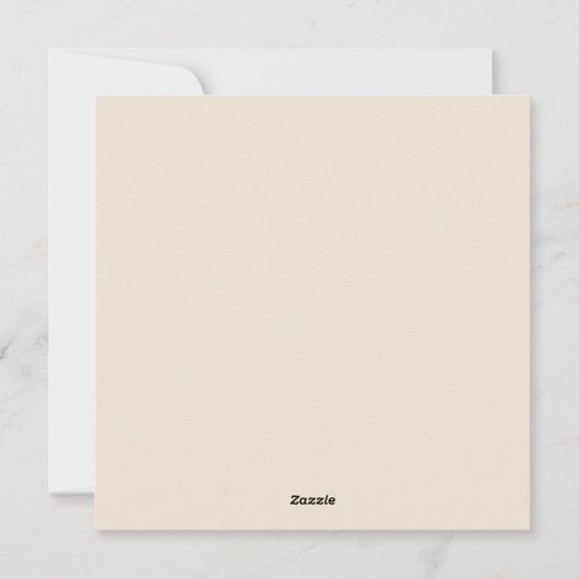 ハッピーイースターヴィンテージイエローシックパーソナライズされた シーズンカード (裏面)