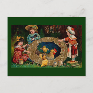 ハッピーイースターヴィンテージイースター シーズンポストカード