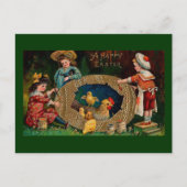 ハッピーイースターヴィンテージイースター シーズンポストカード (正面)
