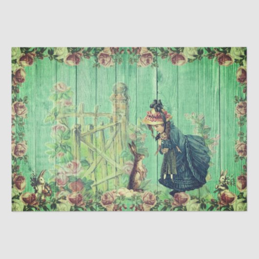 ハッピーイースターヴィンテージティッシュペーパー 薄葉紙 (正面)