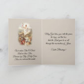 ハッピーイースターヴィンテージ宗教祈りの言葉 シーズンカード (内部)