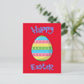 ハッピーイースター付き卵はがき ポストカード (スタンド正面)