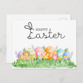 ハッピーイースター付き卵はがき ポストカード (正面/裏面)