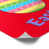 ハッピーイースター付き卵ポスター ポスター (角)