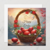 ハッピーイースター入り卵 シーズンカード (正面/裏面)