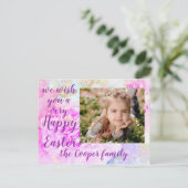 ハッピーイースター写真はがき ポストカード (スタンド正面)