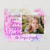 ハッピーイースター写真はがき ポストカード (正面/裏面)
