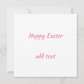 ハッピーイースター写真イースターカード カード (裏面)
