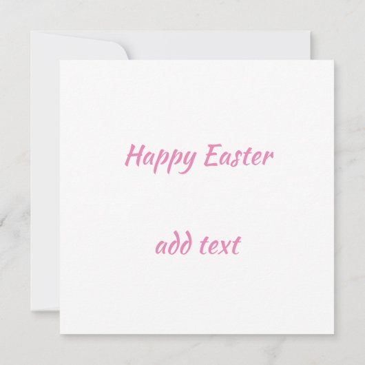 ハッピーイースター写真イースターカード カード (裏面)