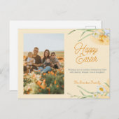 ハッピーイースター写真 ポストカード (正面/裏面)