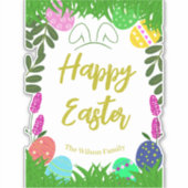 ハッピーイースター化粧卵狩り シール (正面)