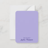 ハッピーイースター卵と紫色の黄色いクロッカスの花 ノートカード (裏面)