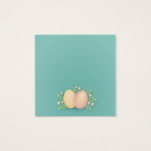 ハッピーイースター卵と花ソフトブルー，ピンク (裏面)