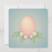 ハッピーイースター卵と花 サンキューカード (正面)