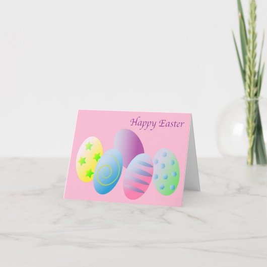 ハッピーイースター卵の内部でカスタマイズ賛美可能 シーズンカード (正面)