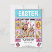 ハッピーイースター卵の写真ホリデイ 招待状 (正面)