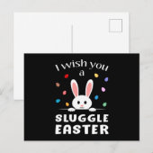 ハッピーイースター卵アニマルバニーイースターギフトおもしろい品 ポストカード (正面/裏面)