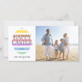 ハッピーイースター卵イースター写真 シーズンカード (正面)