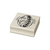 ハッピーイースター卵スケッチ ラバースタンプ (スタンプ)