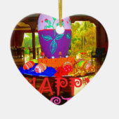 ハッピーイースター卵春用センターピース セラミックオーナメント (正面)