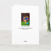 ハッピーイースター卵狩りバスケットフォトカード シーズンカード (裏面)