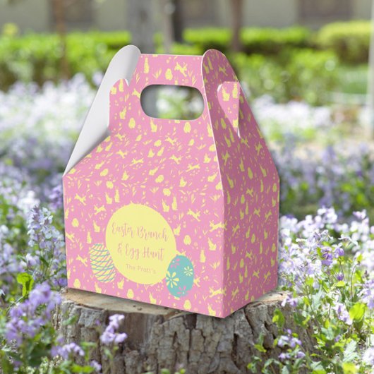 ハッピーイースター卵狩りピンクハンドドロー フェイバーボックス